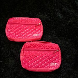 Pink Quilted Women's Bible Bag Set